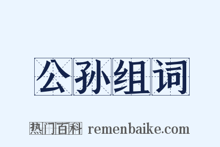 公孙组词是什么意思的图片